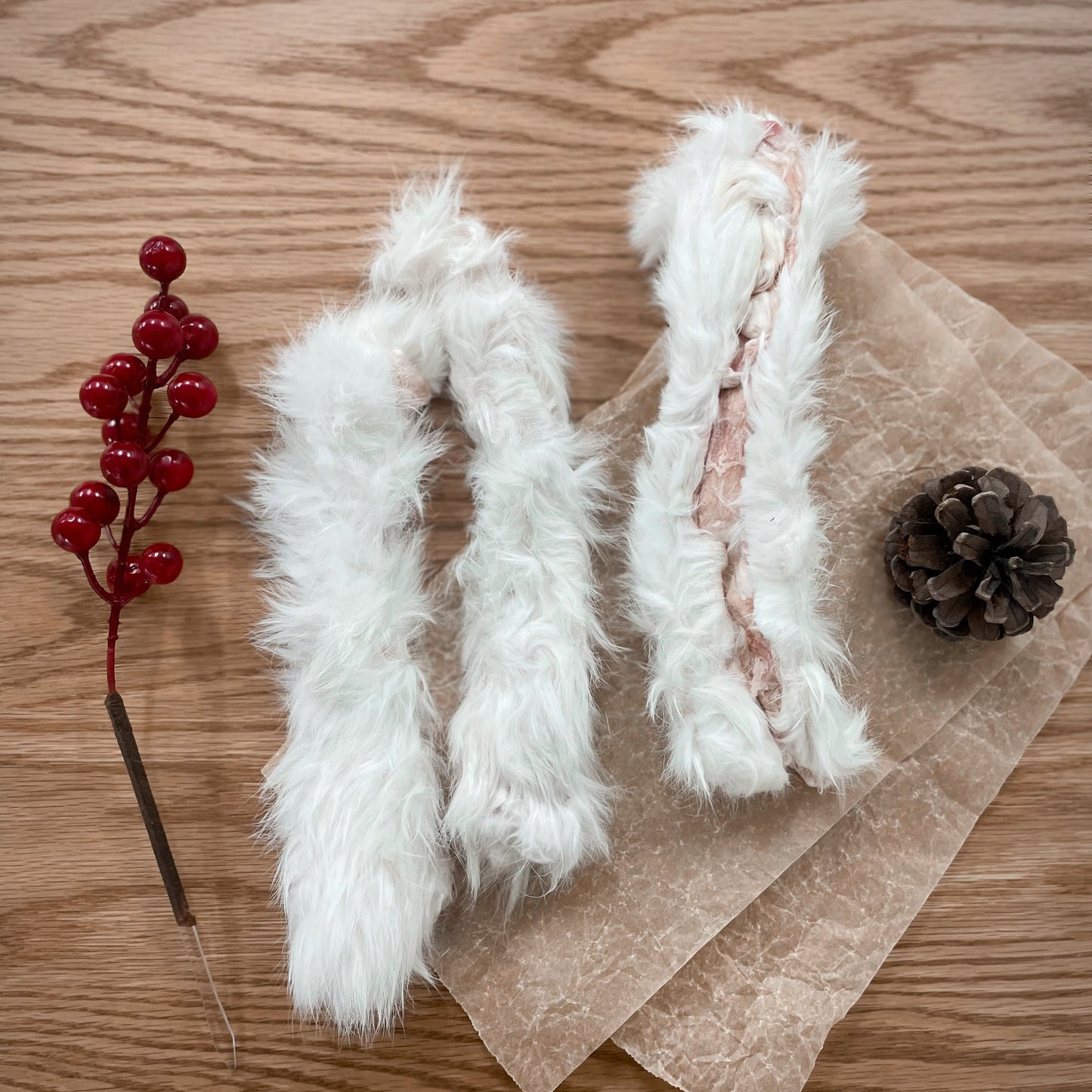 Rabbit Skin (With Fur) - 2 pcs, 30g