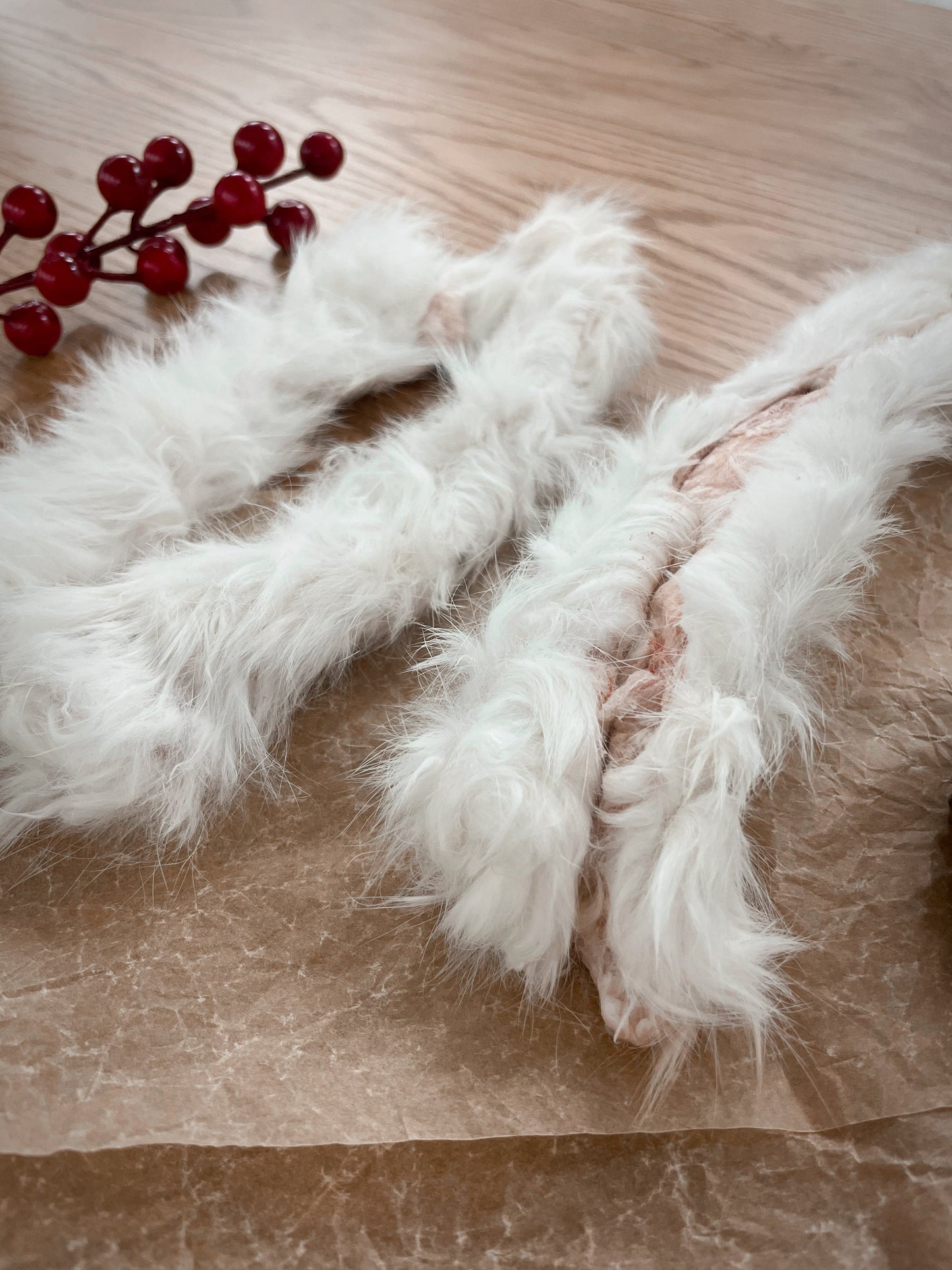 Rabbit Skin (With Fur) - 2 pcs, 30g