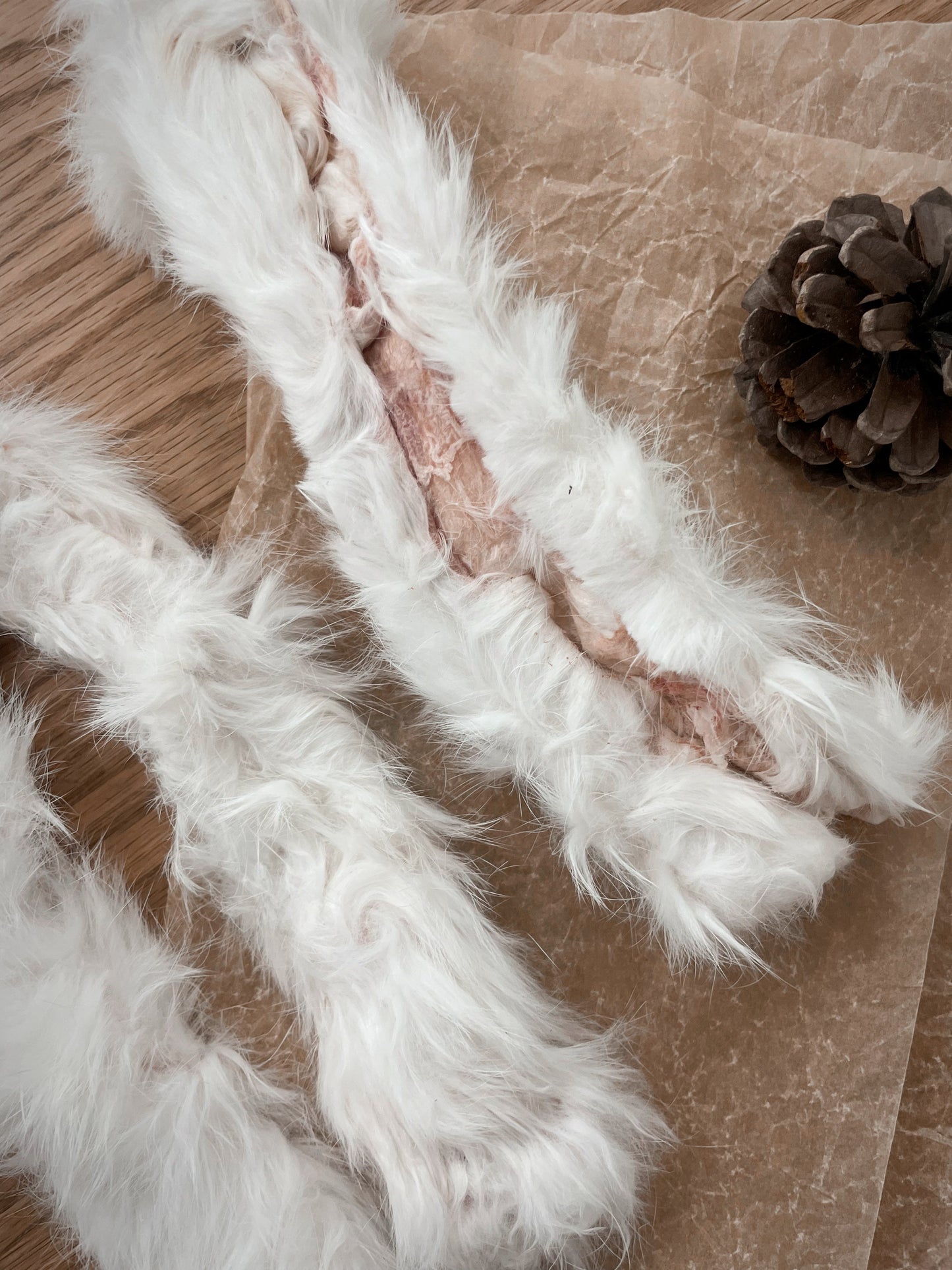Rabbit Skin (With Fur) - 2 pcs, 30g